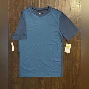 Nike Men's Two-Tone Blue Short Sleeve Tee
